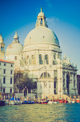Fototapeta na wymiar Santa Maria della Salute Venice retro look
