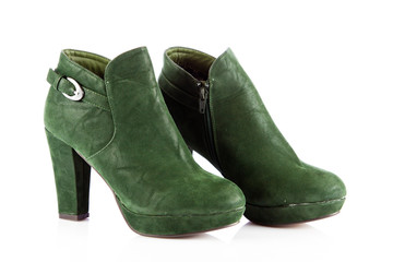 high heel women shoes on white background