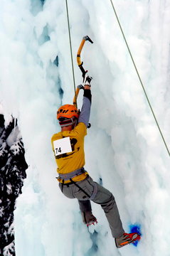 escalade sur glace