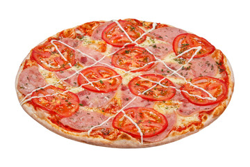 pizza isolated on white background