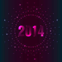 Happy New Year background with plasma design