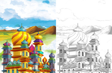 The sketch coloring page - artistic style fairy tale © honeyflavour