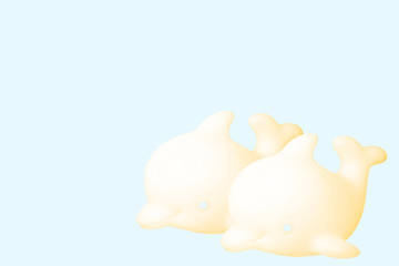 symbol of valentine's day Cute dolphin couple