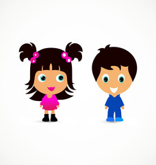 Little children illustration creative design