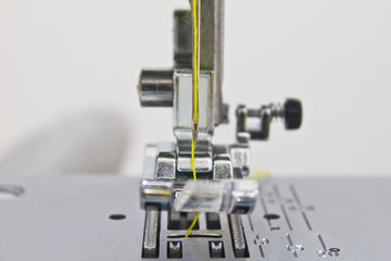 Close - up of sewing machine