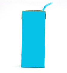 blank pack of drink ready for your design. isolated over white b