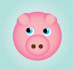 Obraz premium pig icons