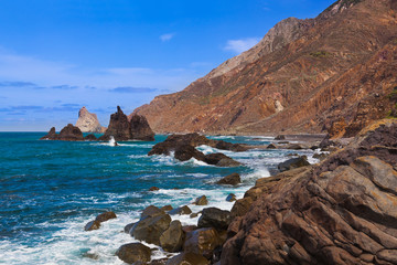 Fototapeta na wymiar Wybrzeże w Teneryfa - Wyspy Kanaryjskie Hiszpania