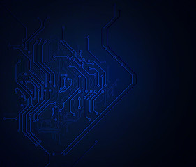 blue Abstract background of digital technologies