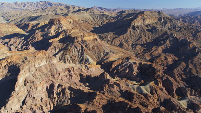 Aerial desert landscape nr Las Vegas, USA
