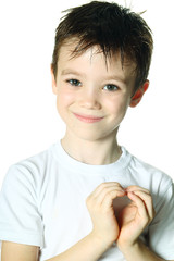 Boy with heart