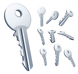 Keys. Vector set.