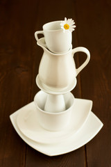 white tableware