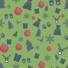 Christmas and New Year vector background