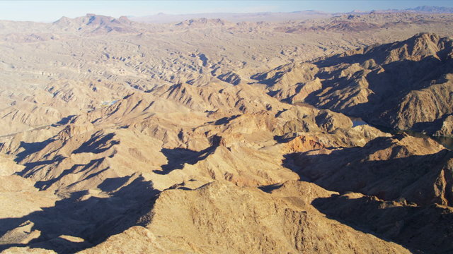 Aerial view Colorado River nr  Las Vegas, USA