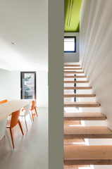 Beautiful modern house, view of the stairs