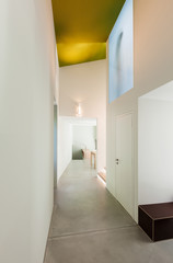 Beautiful modern house, view corridor