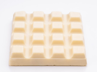 white chocolate block divided into portions