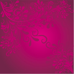 Fototapeta na wymiar Hintergrund aus Ornamenten in pink