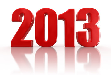 New Year 2013 (clipping path included)