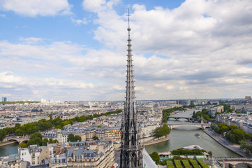 Obraz premium view from the Cathedral of Notre Dame in Paris