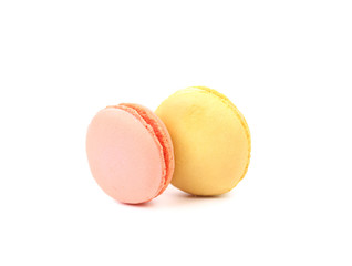 Two various macaron cakes.