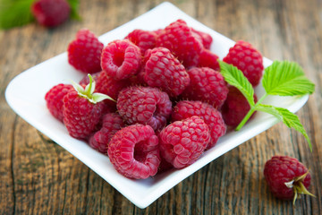 Fresh raspberries
