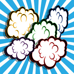 Comic Book Expressions Vector illustration Art