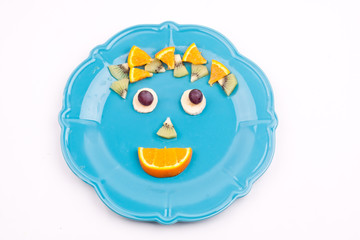 face on fruits