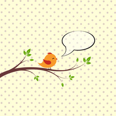 singender vogel im frühling