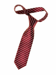 Dark red tie