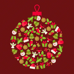 Merry Christmas background for invitation card.