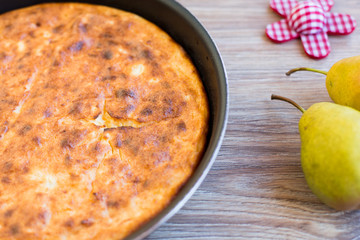 Delicious plain homemade cheese cake