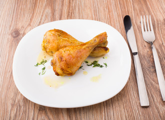 Fried chicken legs
