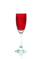 Isolate wine glass