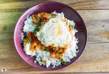 Thai food hot and spicy