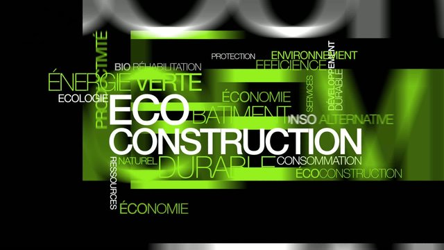 écoconstruction bbc eco aménagement durable nuage de mots