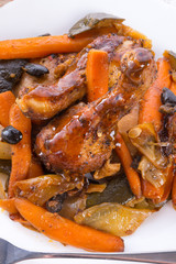 grilled chicken with vegetables
