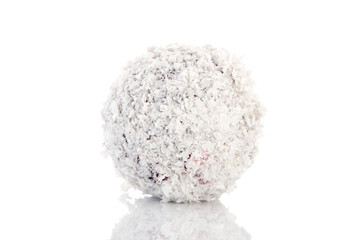 Snowball isolated over white background