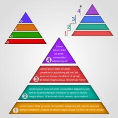 Infographic elements (Pyramid)