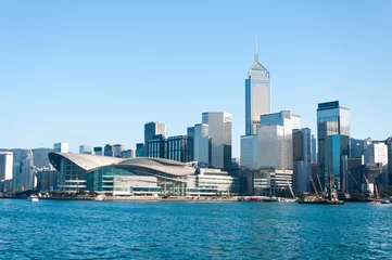 Fotobehang Hong-Kong Hong Kong Skyline