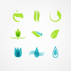 eco icon set