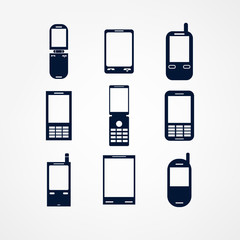 mobile phone icons