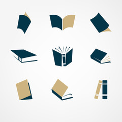 book icon set