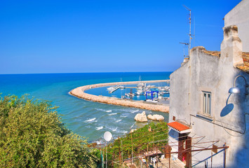 Panoramic view of Rodi Garganico. Puglia. Italy.
