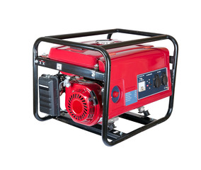 portable gasoline generator. isolated