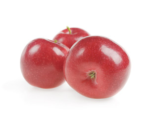 red apple isolated on white