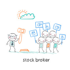 stock brokers buy stocks