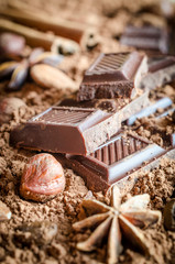Chocolate still life