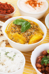 Indian curry with ginger and potato